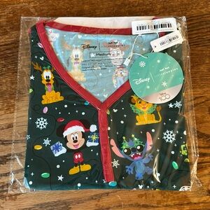 Little Sleepies Disney Christmas Parade Long Sleeve Womens Top- Size Medium
